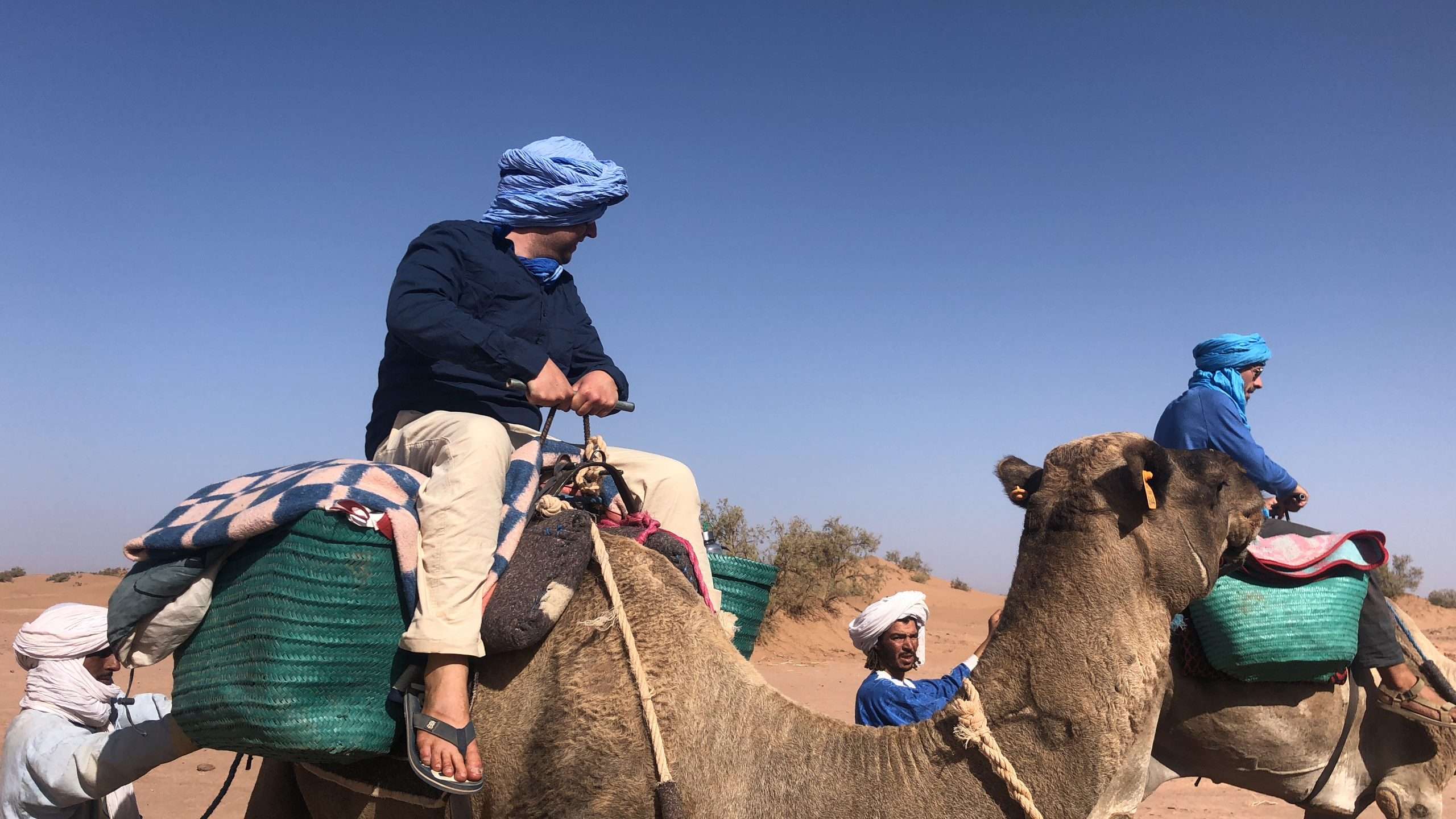Sebastian on camel