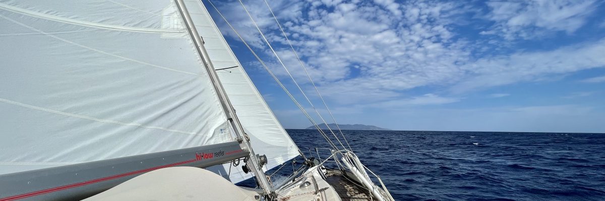 sailing to corsica
