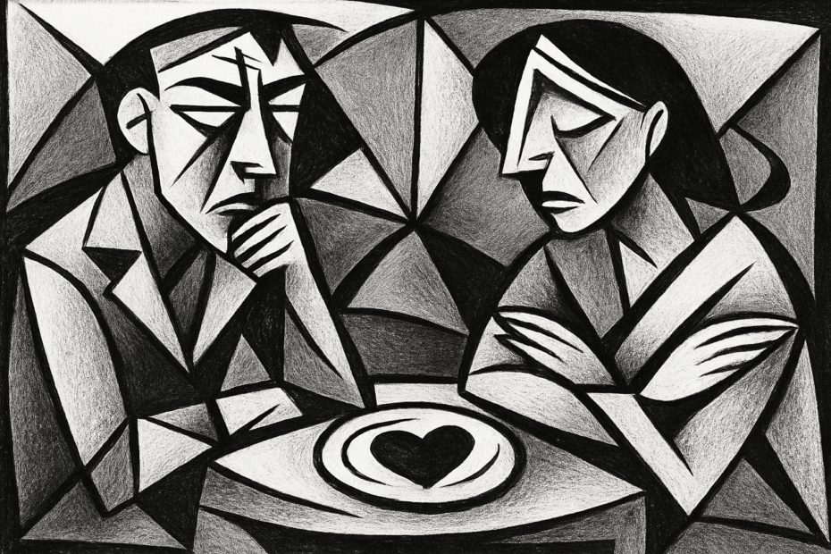 Two people in conversation, listening deeply
